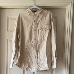 Todd Snyder Cream Button-Up 1 Pocket Shirt Sz XL.  SEE PICTURES